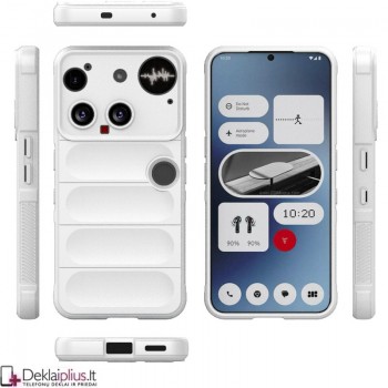 Magic Shield guminis dėklas su kameros apsauga - baltas (Nothing Phone 3) Magic Shield guminis dėklas su kameros apsauga - baltas (Nothing Phone 3)